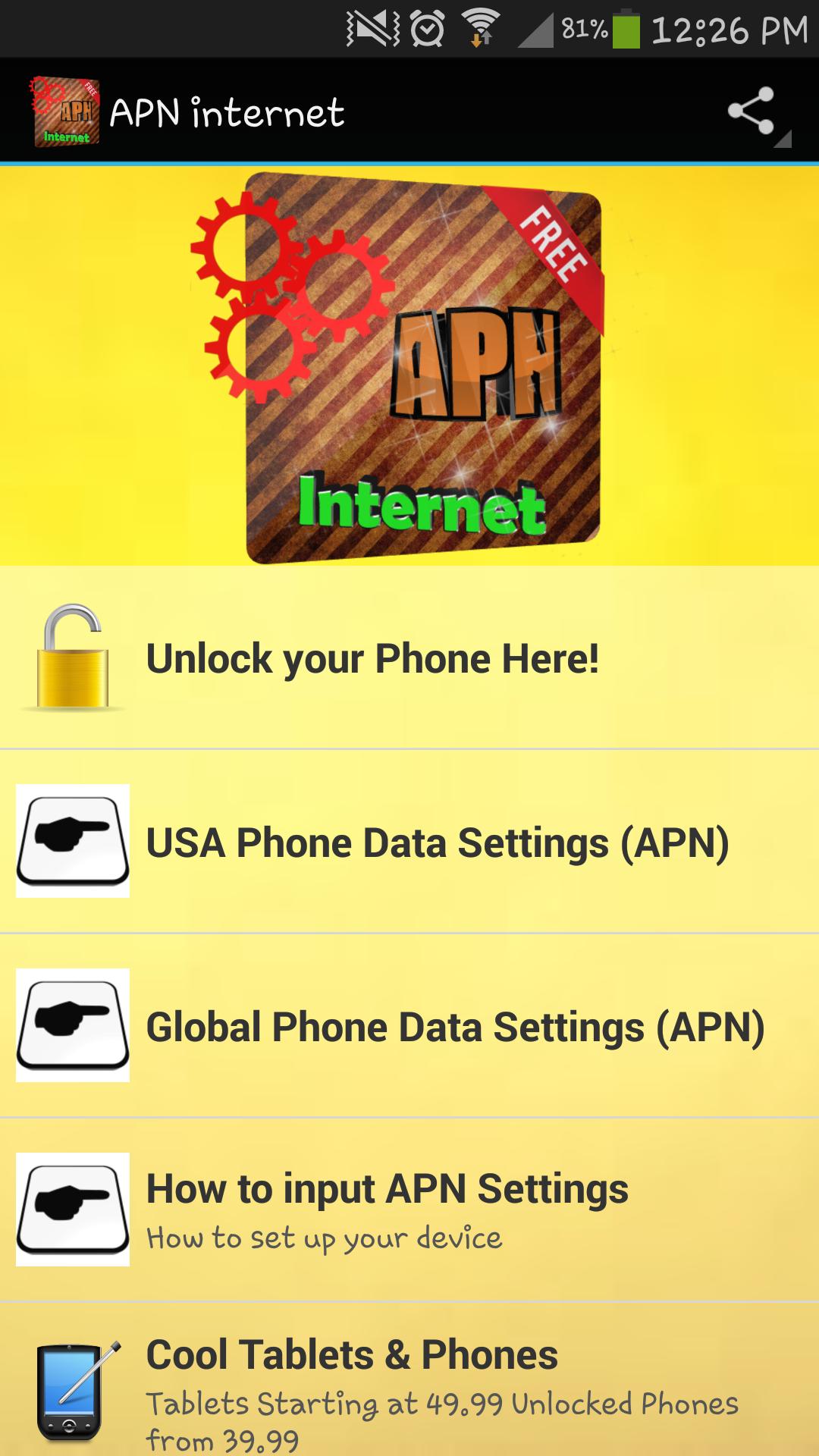 APN internet