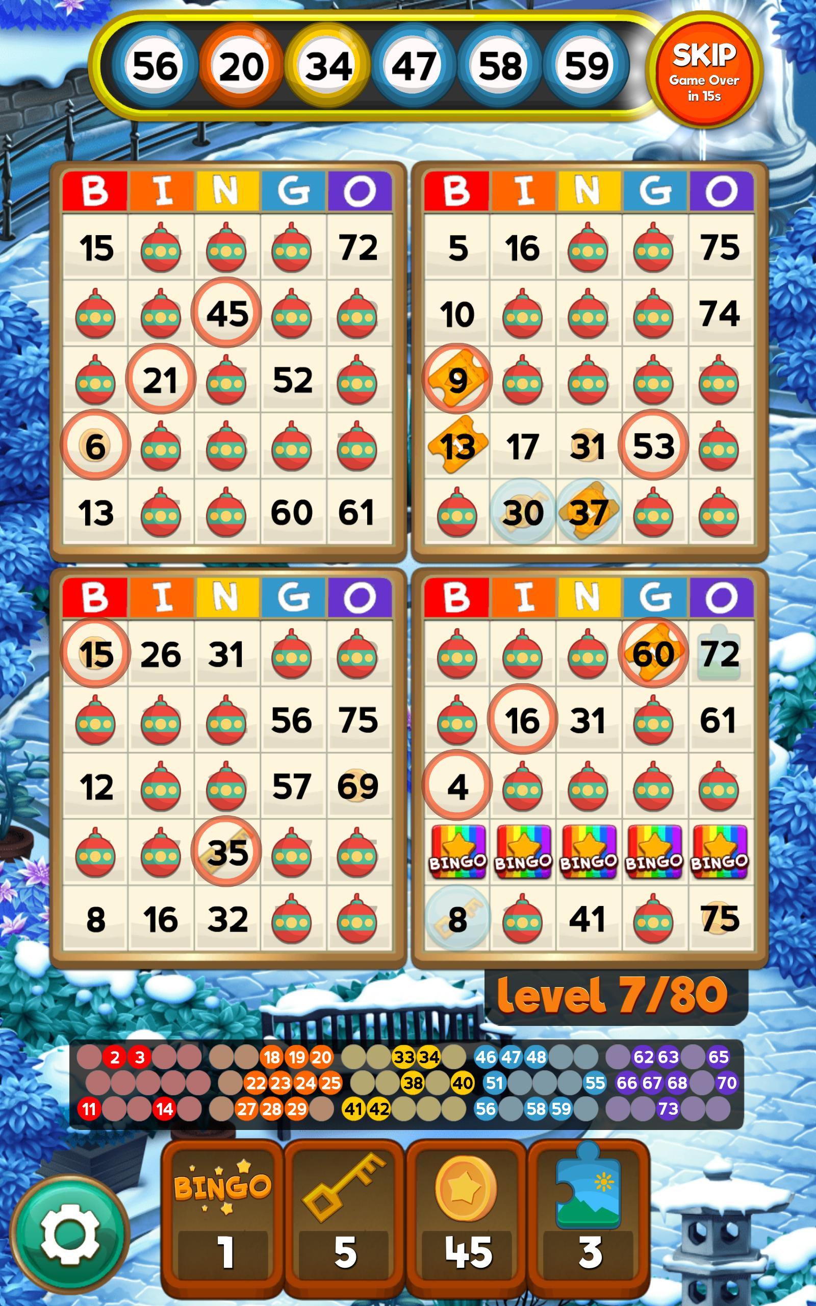 Bingo Quest Winter Wonderland Garden