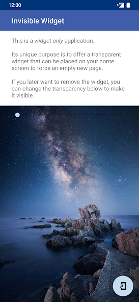 Invisible Widget