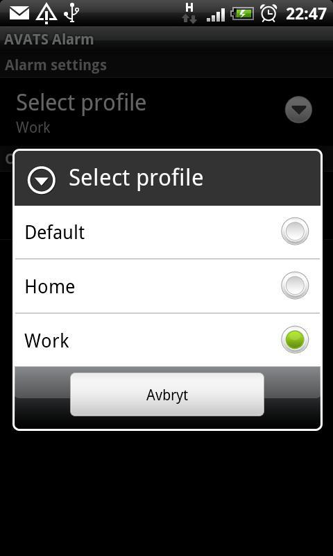 AVATS Alarm