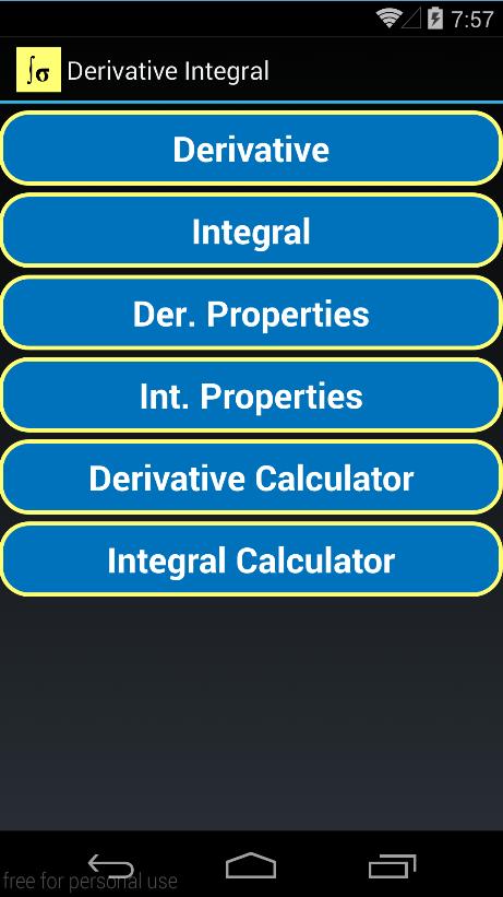 Derivative Integral Formula