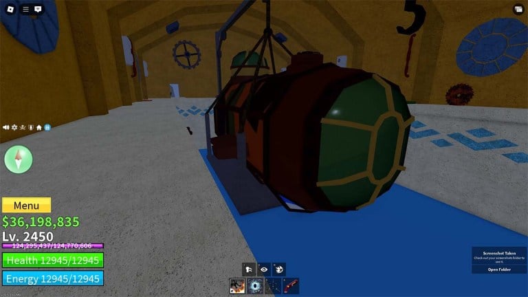 Как получить подводную лодку в фруктах Blox
