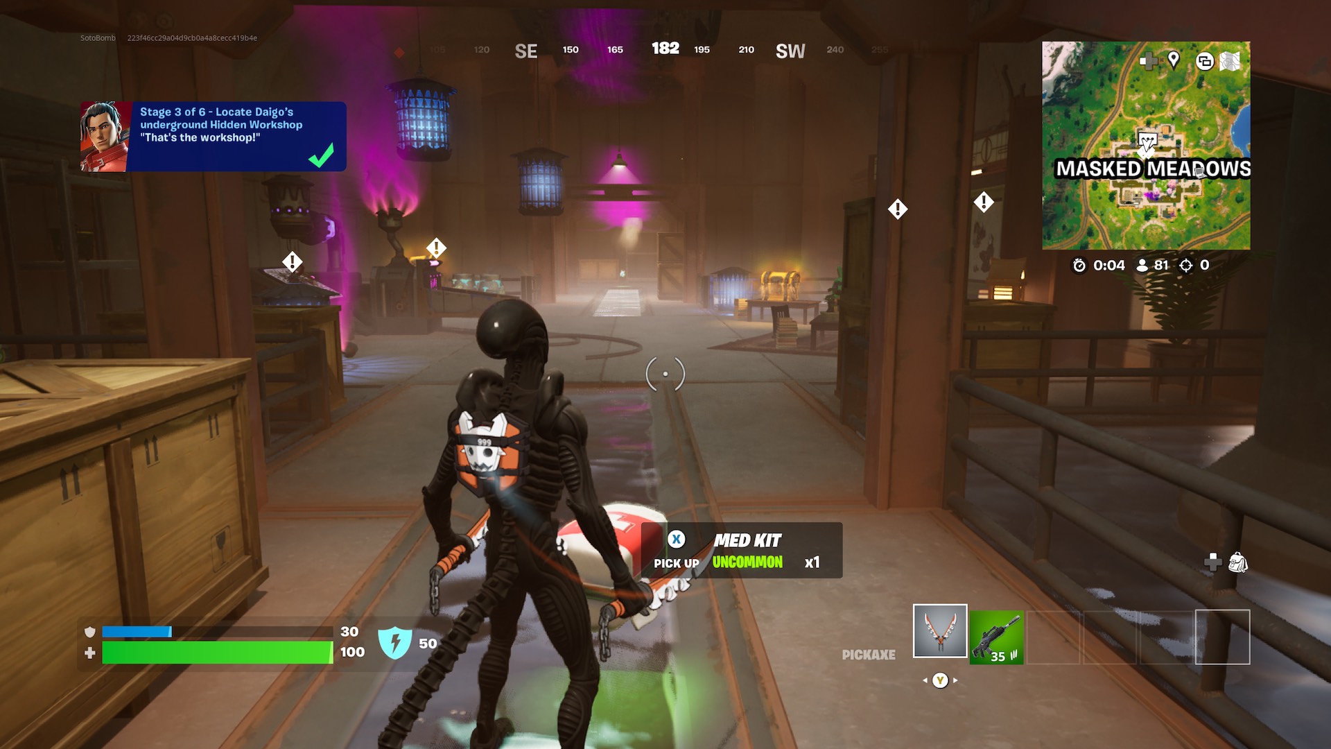 Cómo localizar el taller oculto subterráneo de Daigo en Fortnite