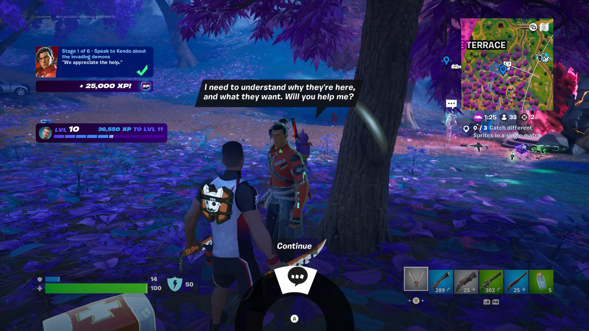 How To Speak To Kendo About the Invading Demons in Fortnite 