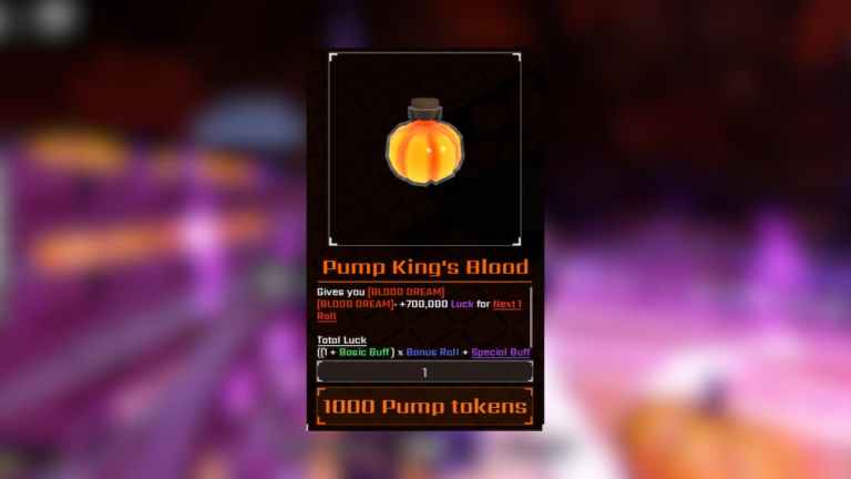 SOLのRNGでポンプキングの血液ポーションを取得する方法