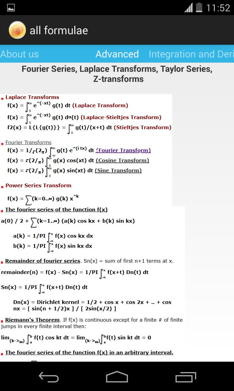 all formulae
