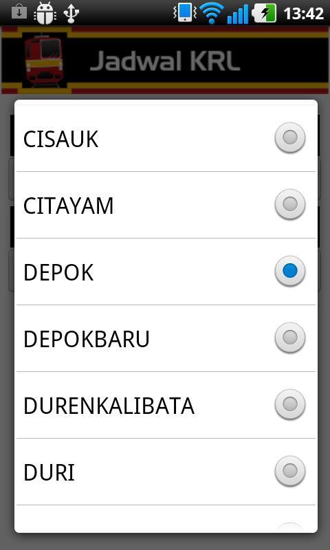 Jadwal KRL