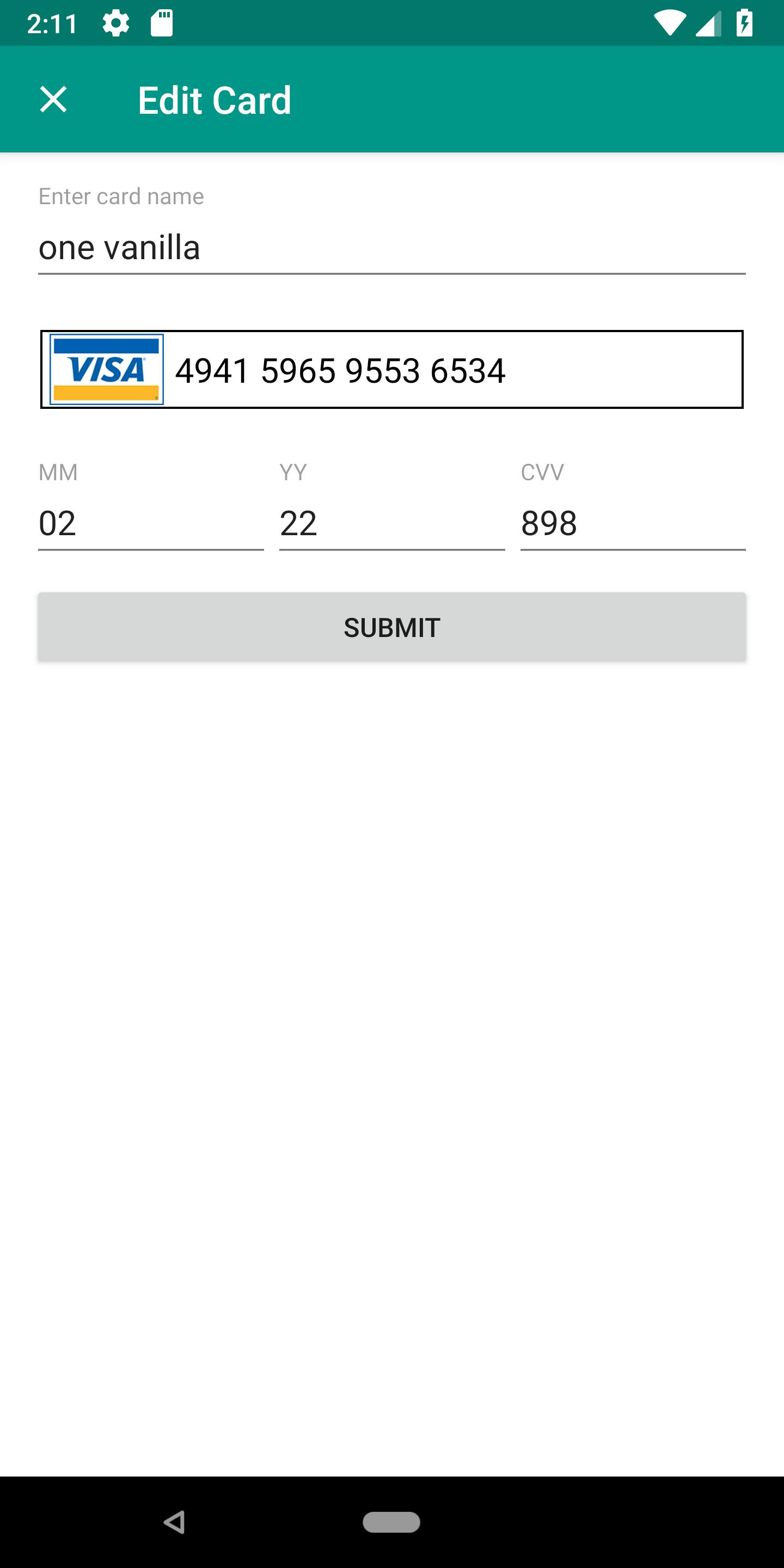 Mobile Wallet