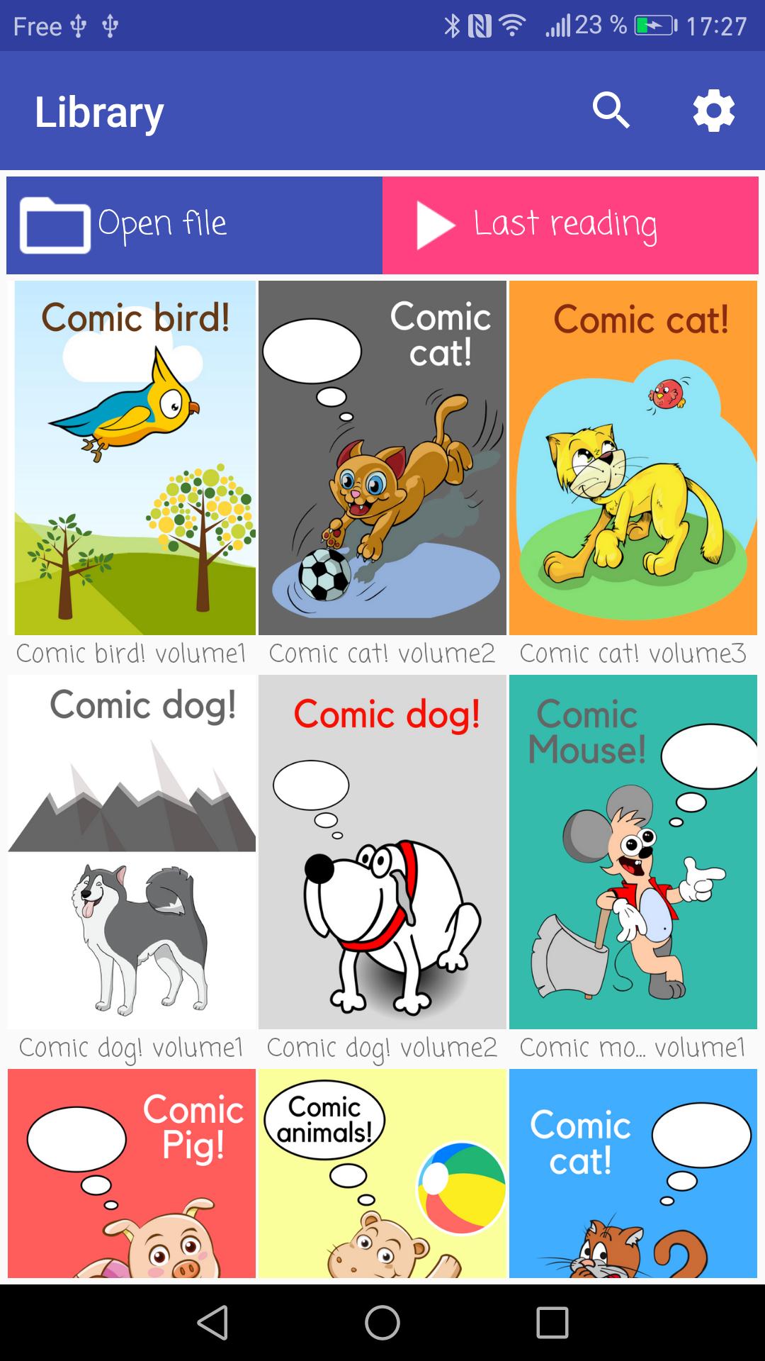 Comic viewer by box