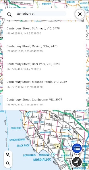 Aus Map