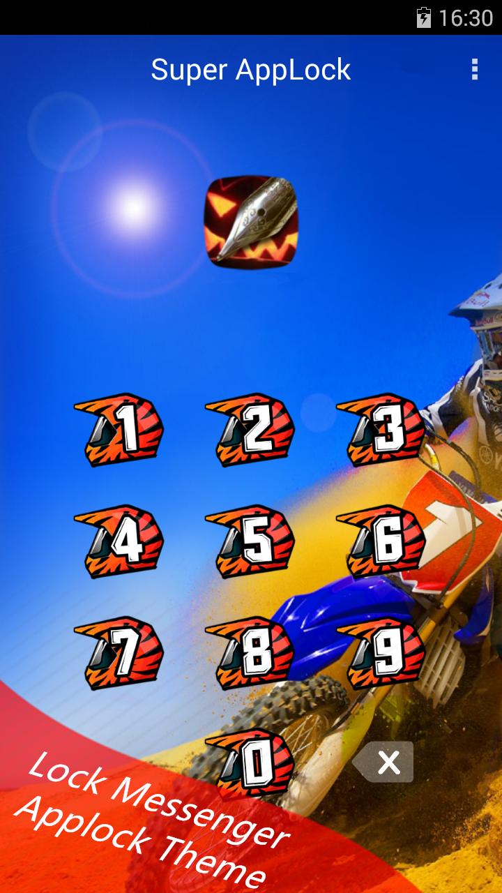 AppLock Theme Moto Race