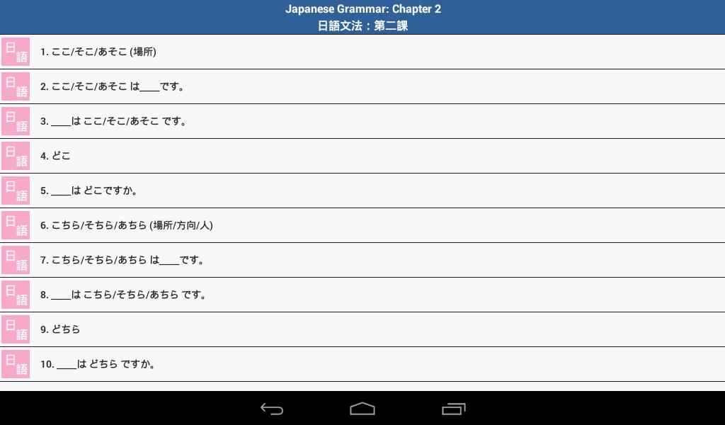 Japanese Grammar 2