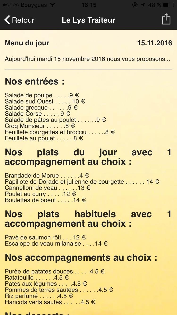 Le Lys Traiteur