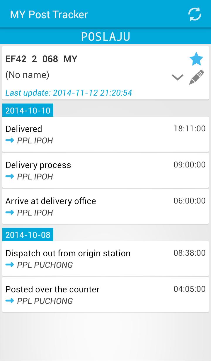 Malaysia Post Tracker