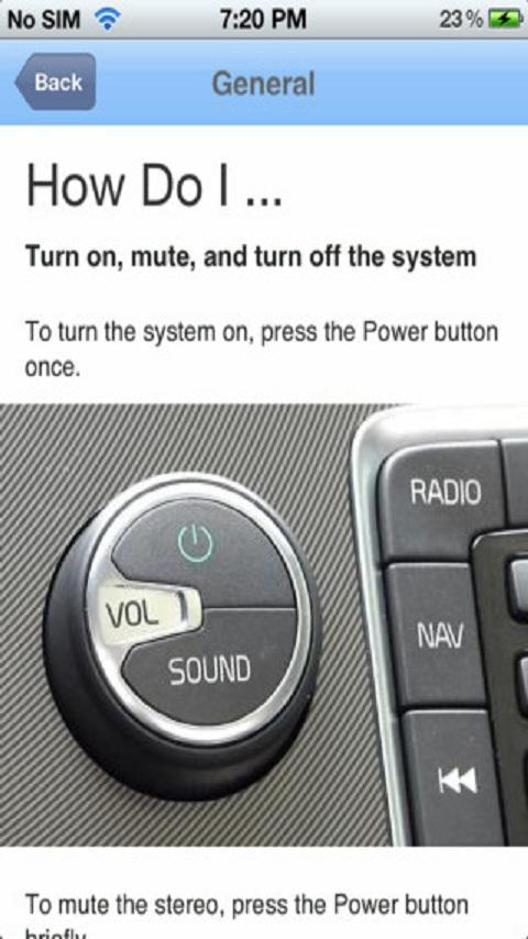 Volvo Sensus Quick Start Guide