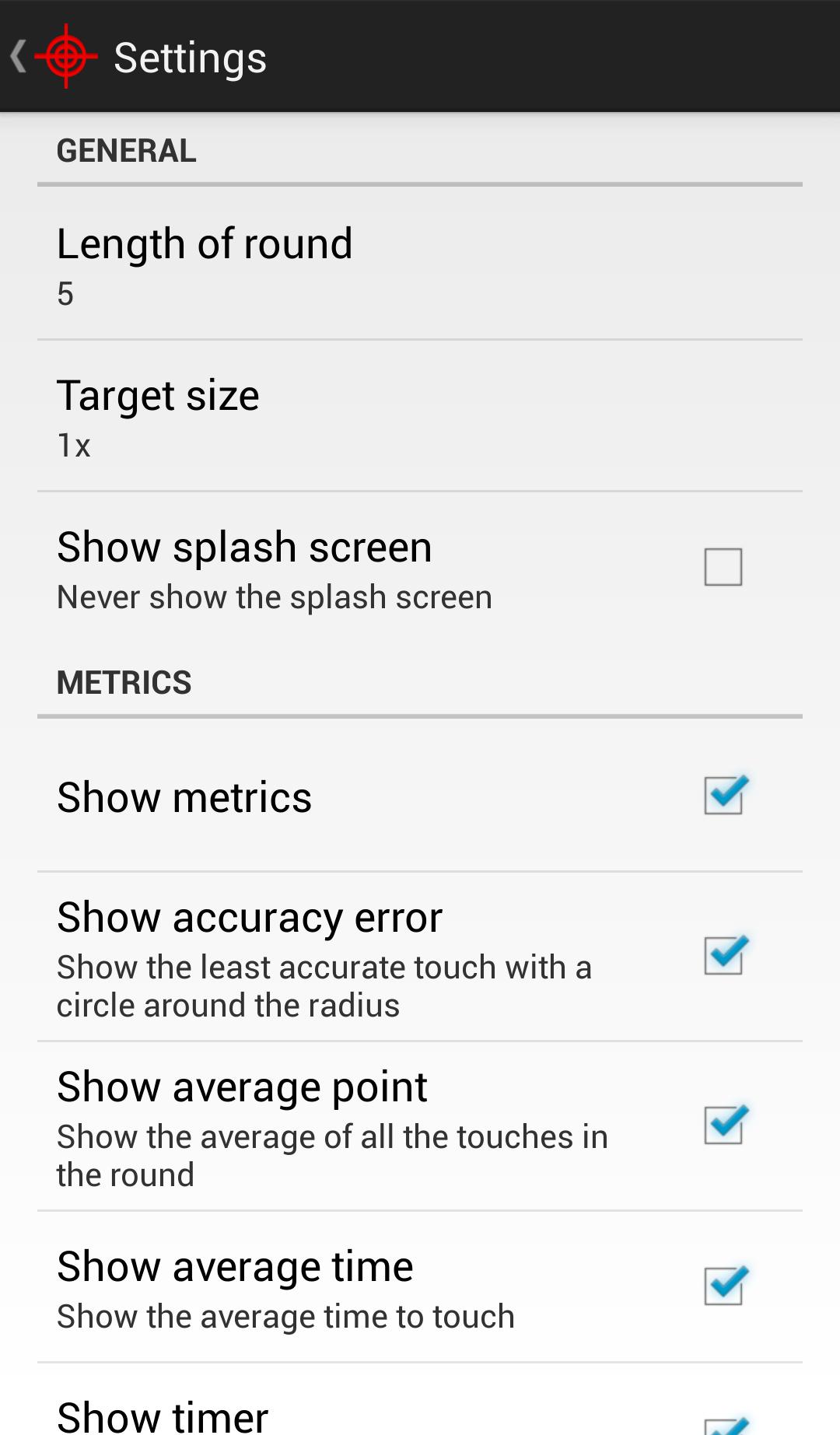 Touch Accuracy