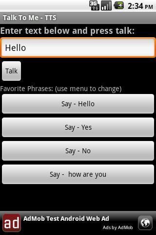 Talk To Me - TTS