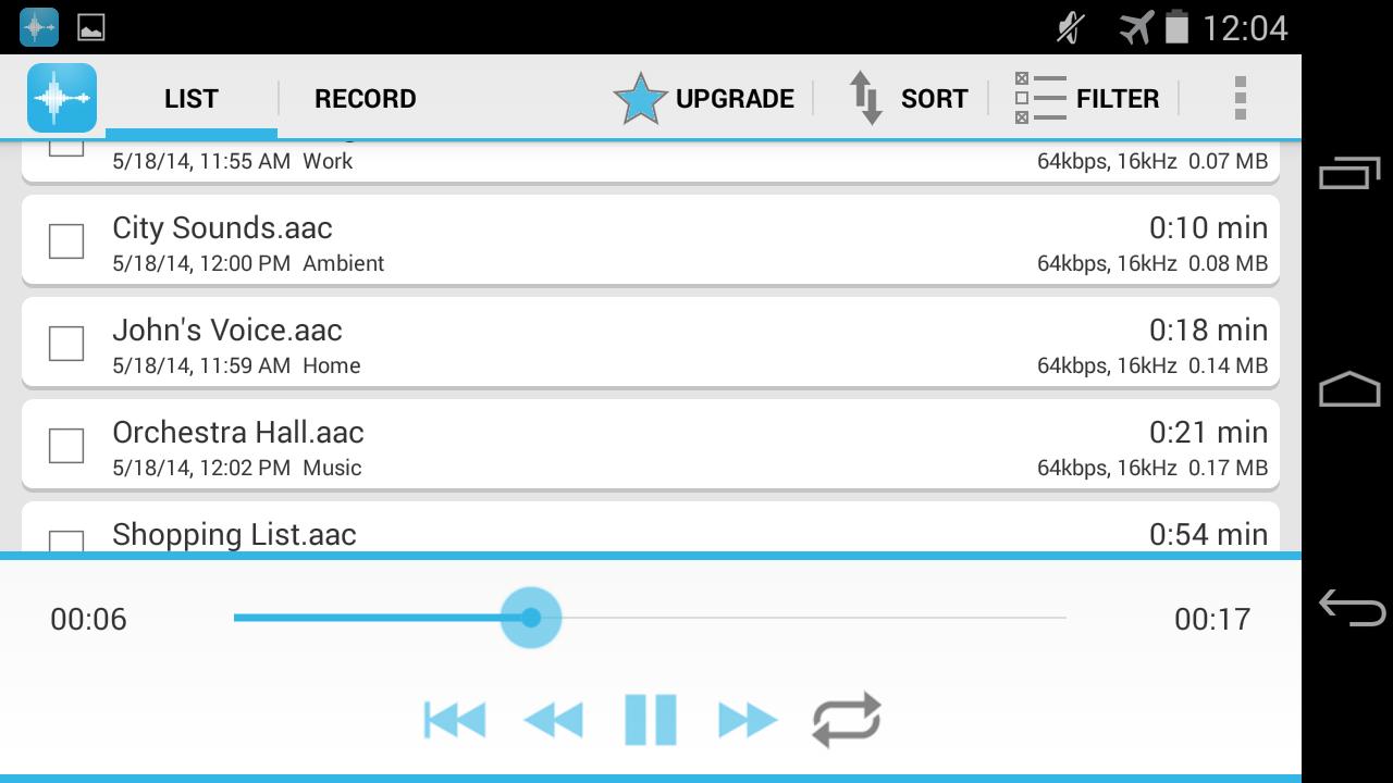 AAC Voice Recorder
