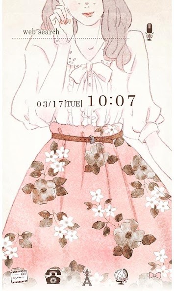 Spring Wallpaper-Floral Lady-