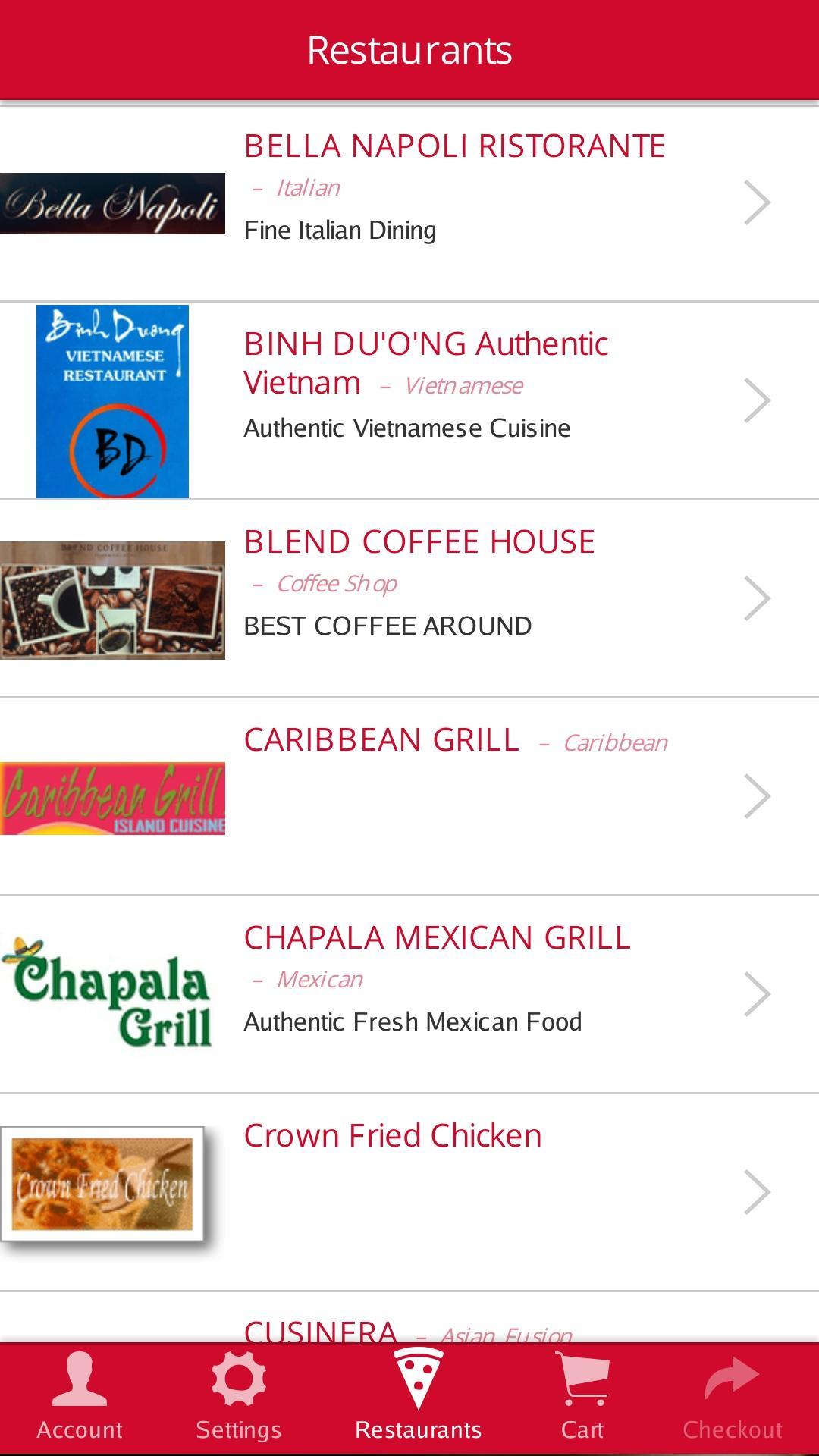 Favorite Meals Delivery