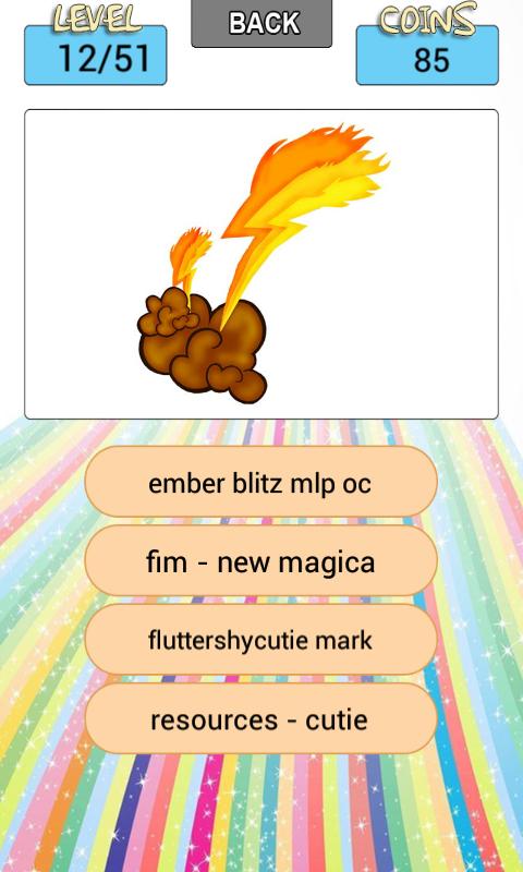 Cuties Mark Choice Quiz Game