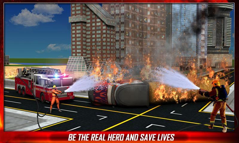 Fire Truck Rescue Service 3D