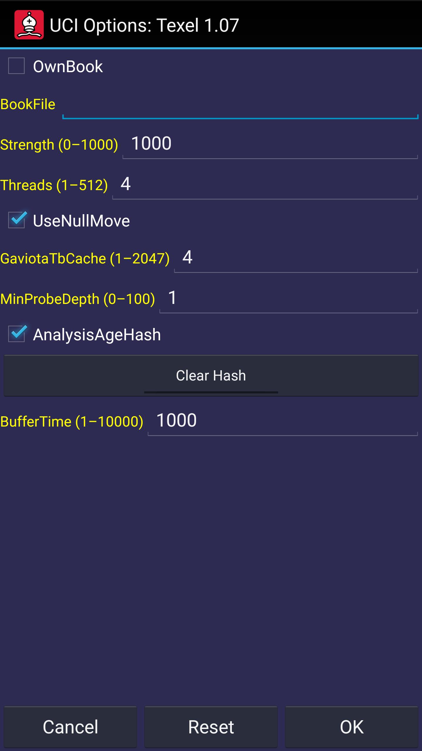 Texel 1.07 Chess Engine
