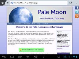Pale Moon web browser