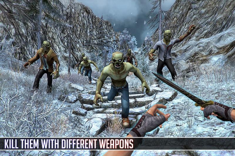 Dead Zombie Shooting Snow Battleground: FPS Game