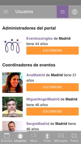 EventosSingles - Conocer gente