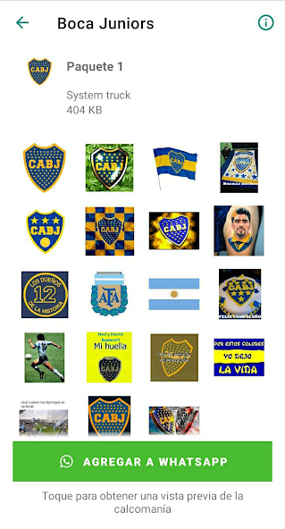 Stickers de Boca Juniors
