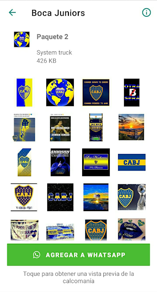Stickers de Boca Juniors