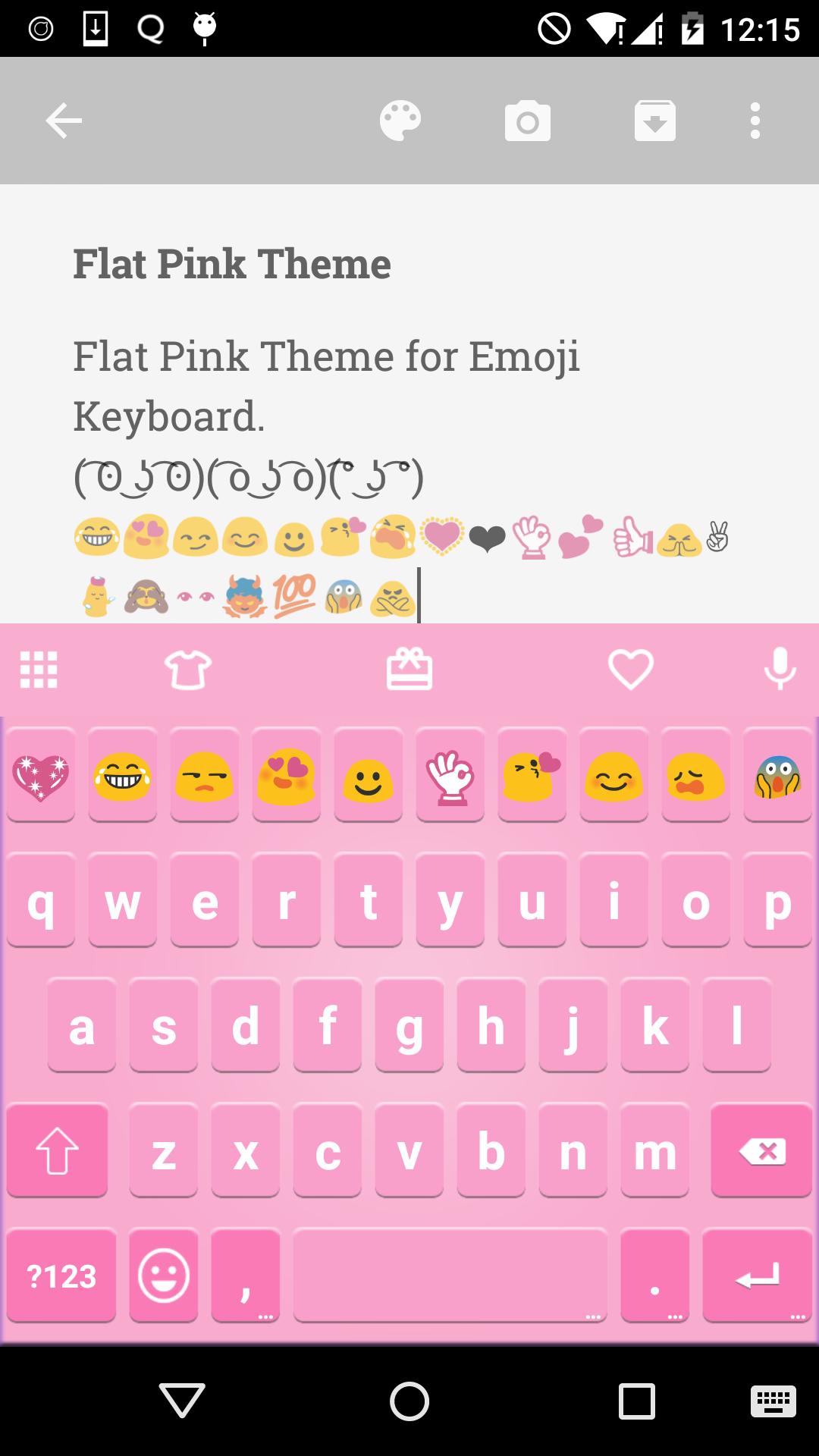Classic Pink Emoji Keyboard