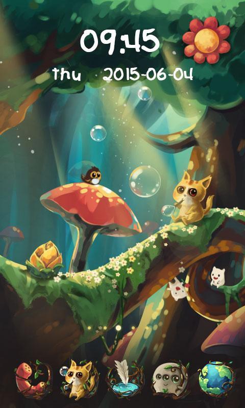 Elven Forest GO Launcher Theme