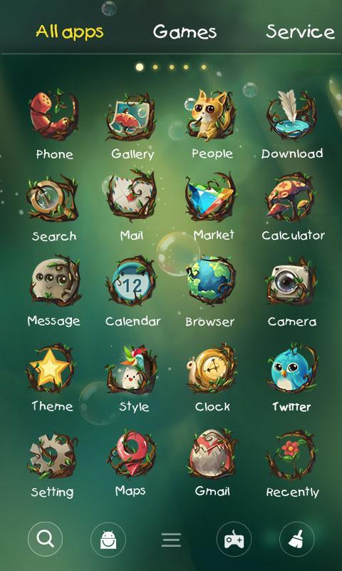 Elven Forest GO Launcher Theme