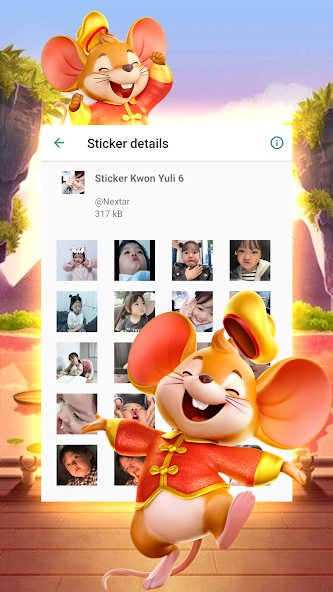 Stiker Lucu Kwon Yuli