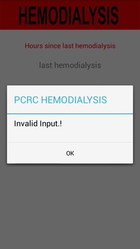 PCRC Hemodialysis