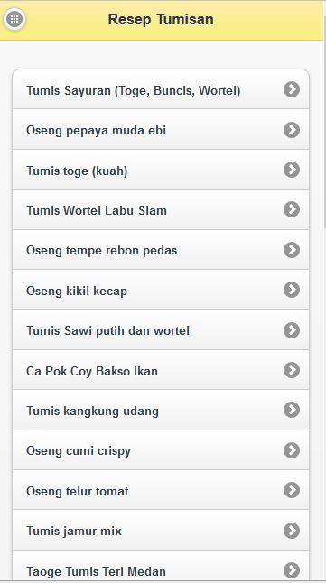 resep tumisan terbaru