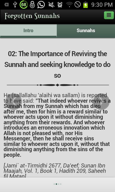 Forgotten Sunnah