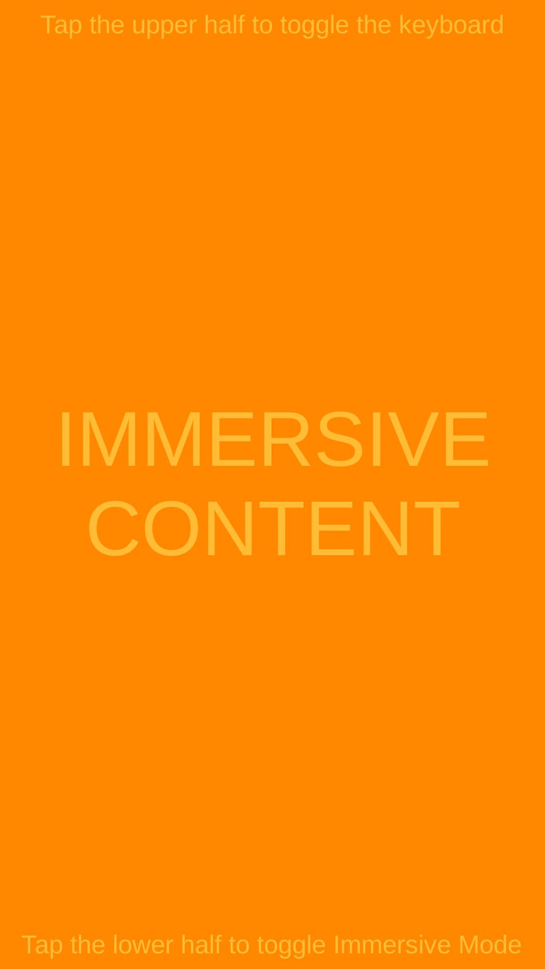 Immersive Mode (Unity Demo)