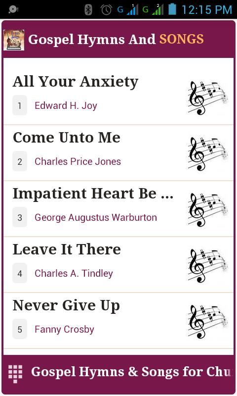 Gospel Hymns and Songs