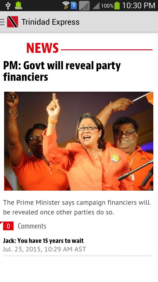 Trinidad and Tobago News