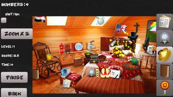 Mystery room. Hidden objects