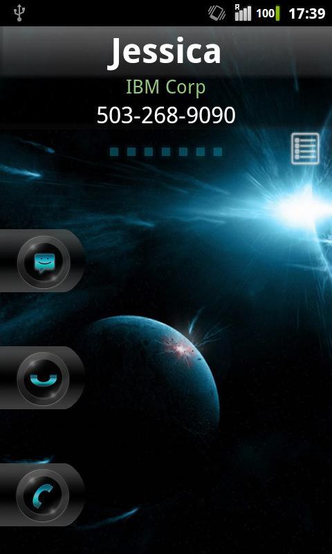 Rocket Caller ID Space Theme