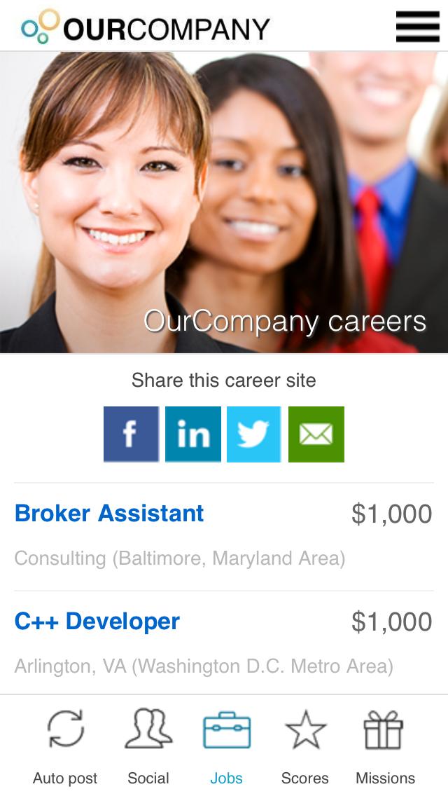 Zao.com Referral Hires App