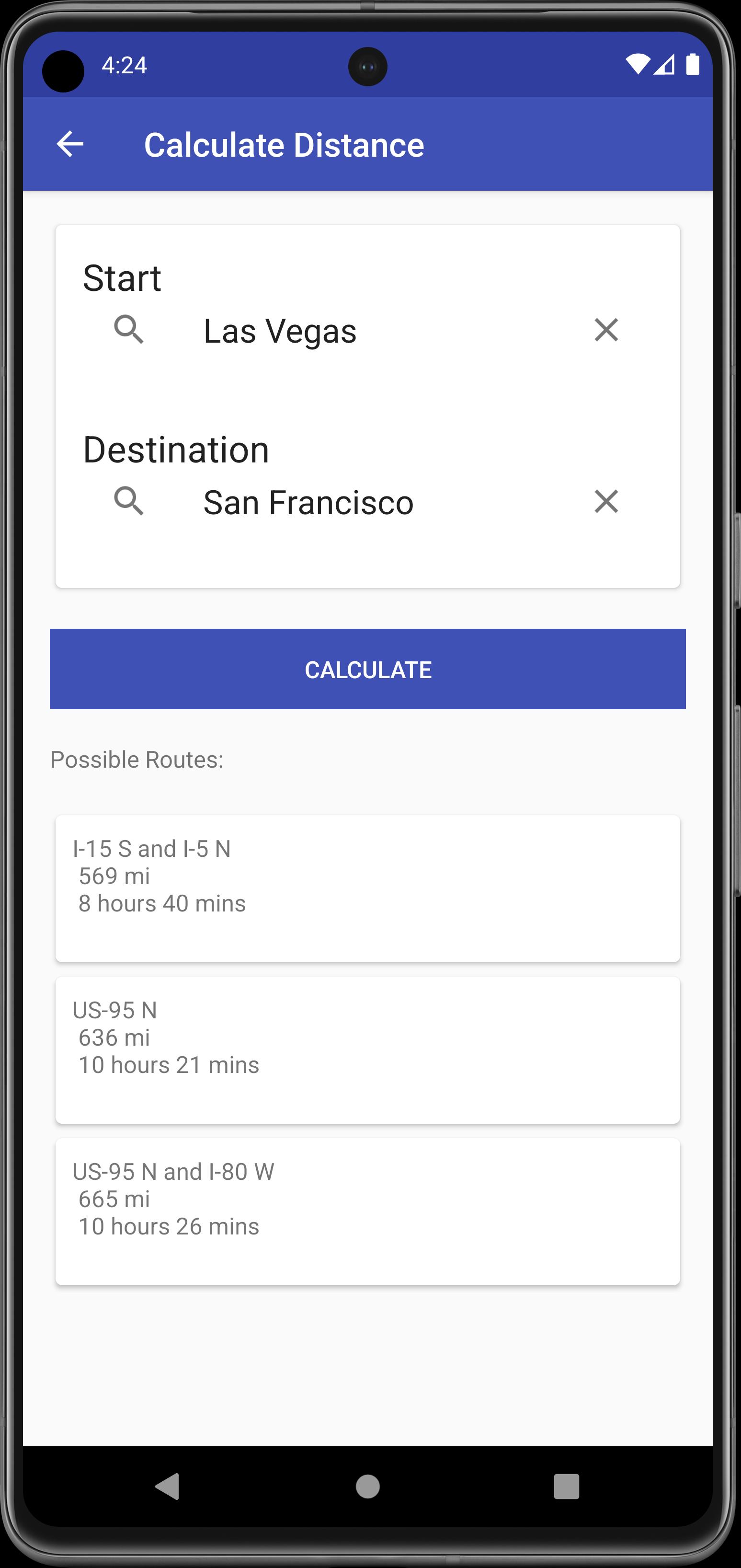 Fuel cost calculator