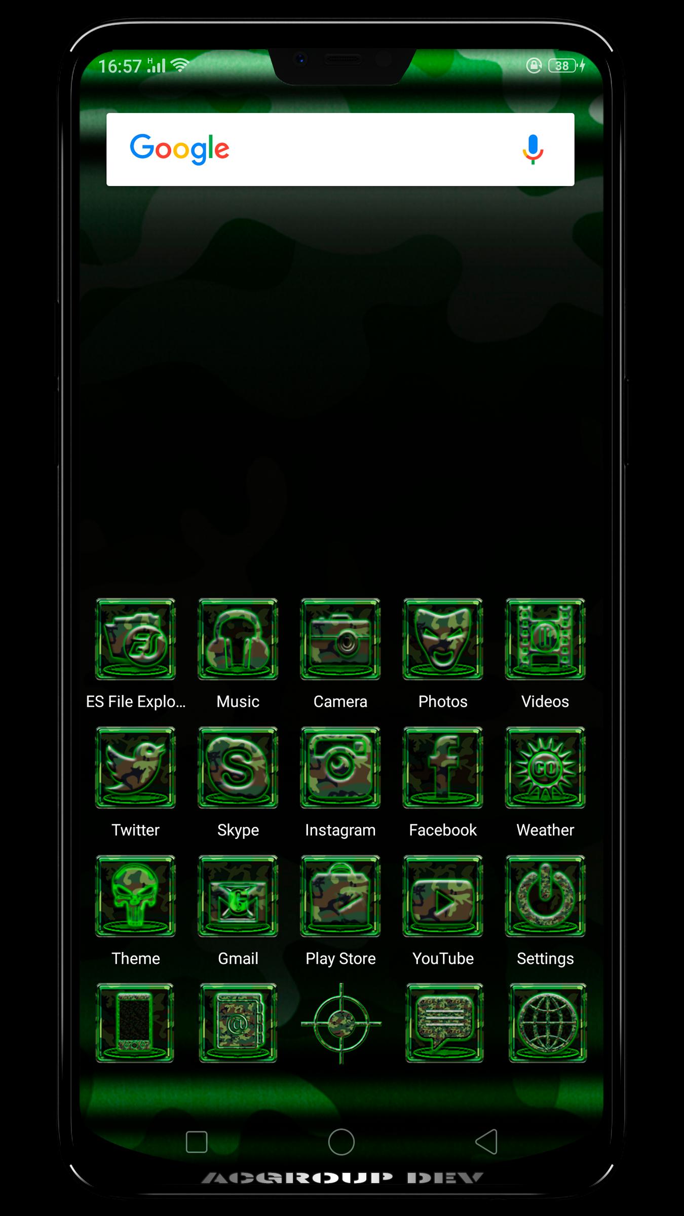 Next Launcher MilitaryG Theme