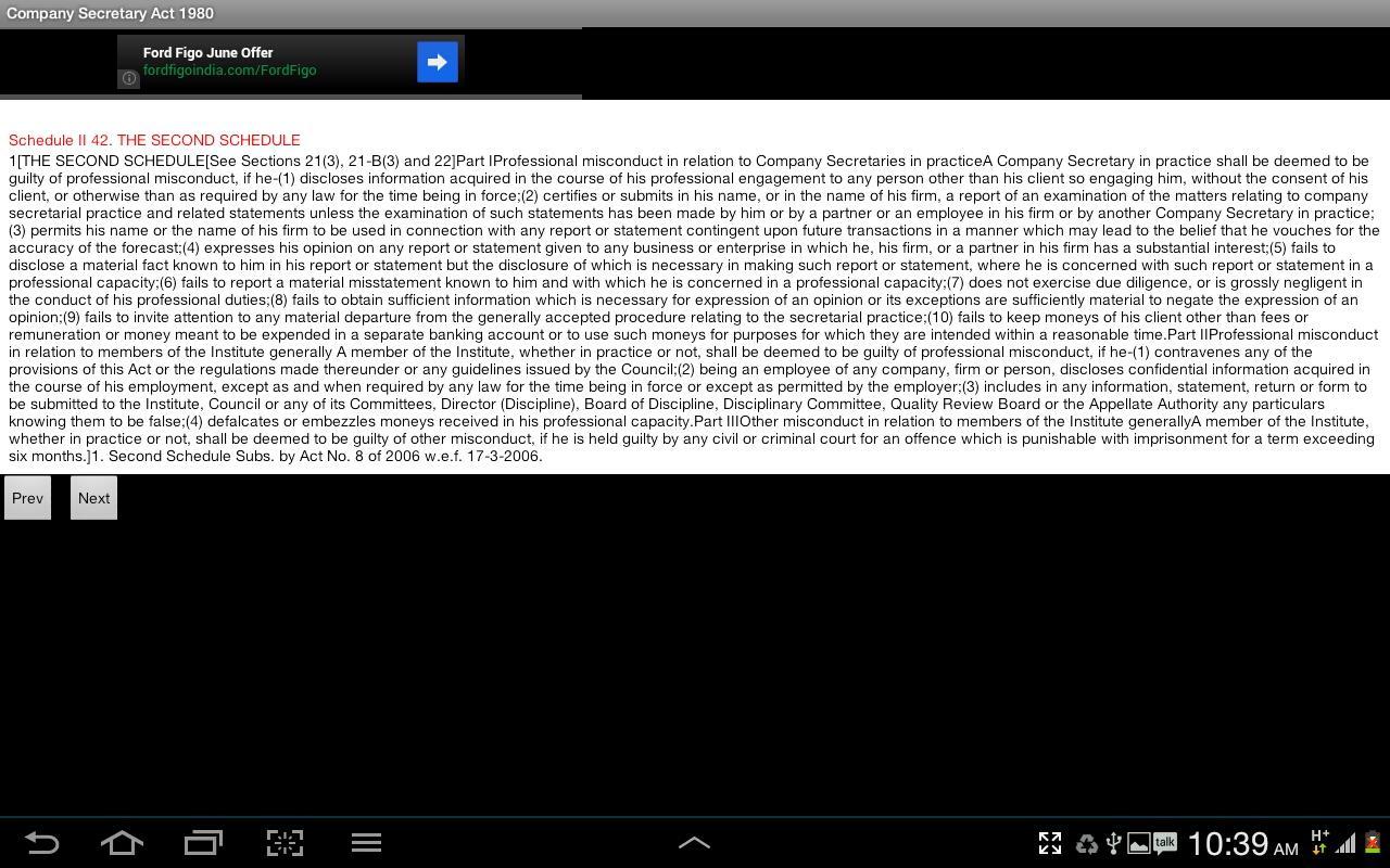 Company Secretary Act 1980