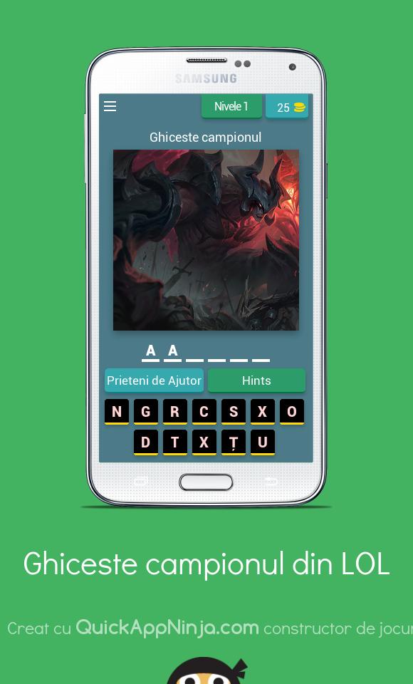 Ghiceste campionul din LOL
