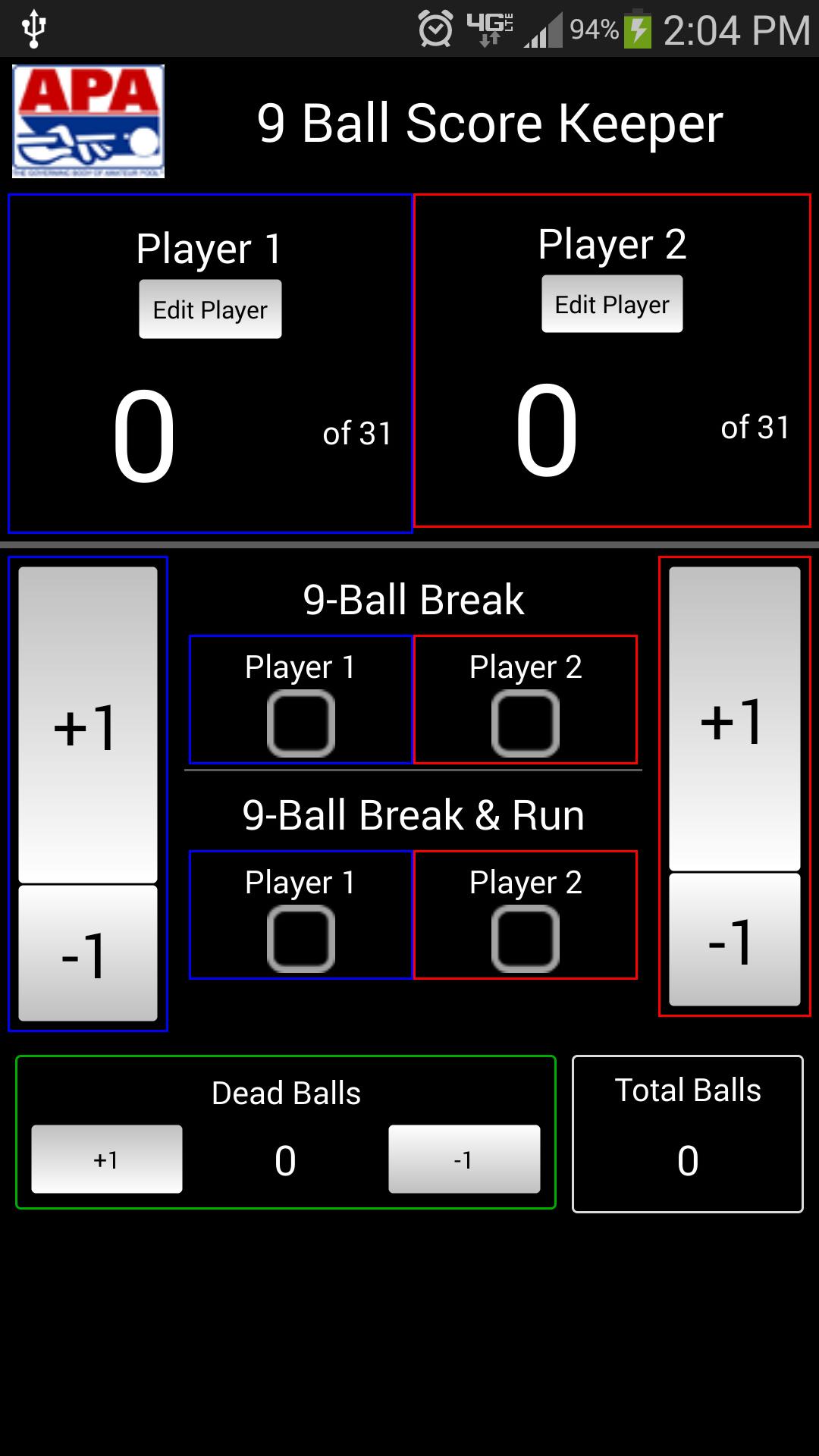 APA 9-Ball Scorer (Unofficial)